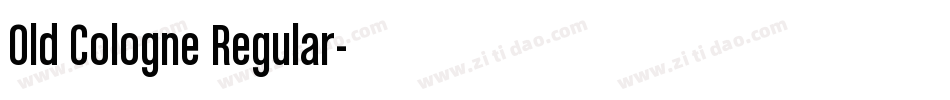 Old Cologne Regular字体转换